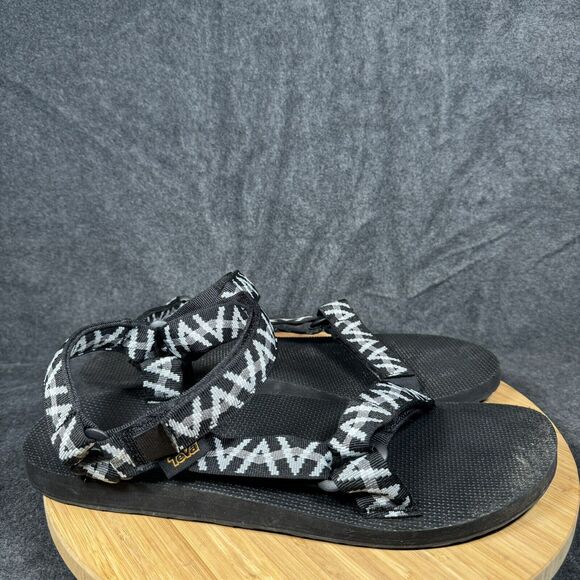 Teva Men's Universal Trail Hiking Sandals Sz 13 Black‎ White 1004006 - Picture 1 of 6